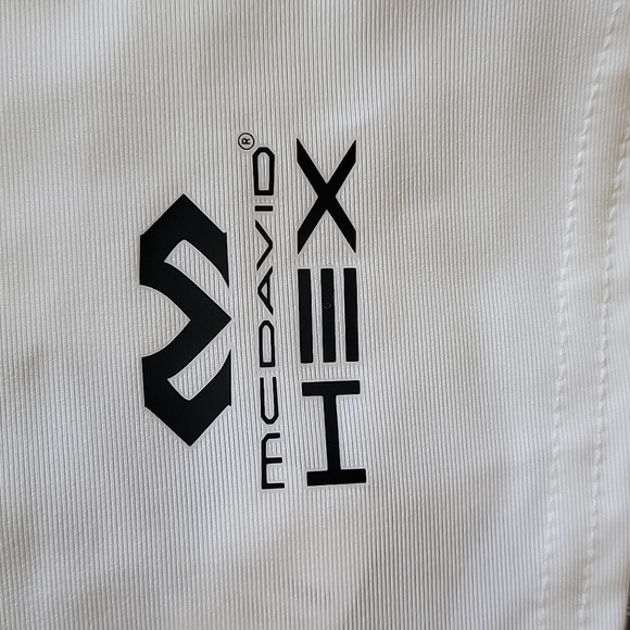 McDavid Mens Hex Sternum Shirt Size Small Bodyshirt w Mesh Top White & Gray - Picture 11 of 11